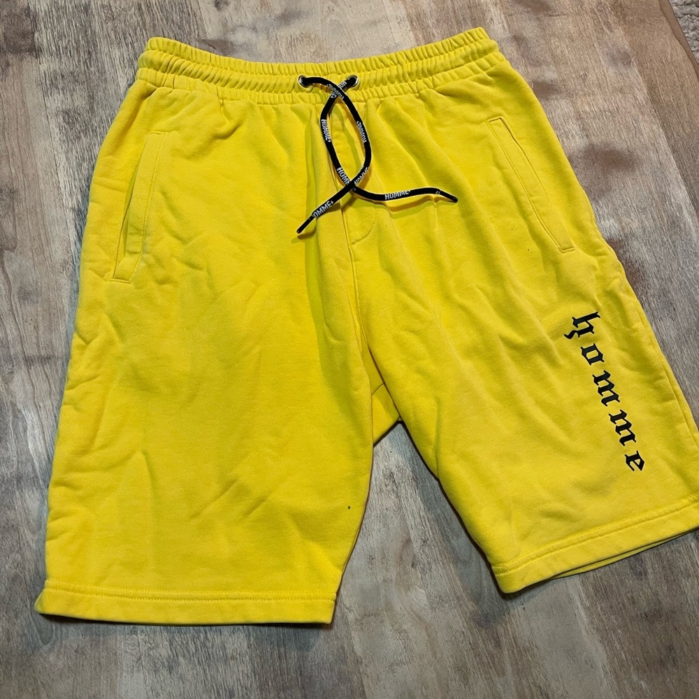 Homme yellow shorts